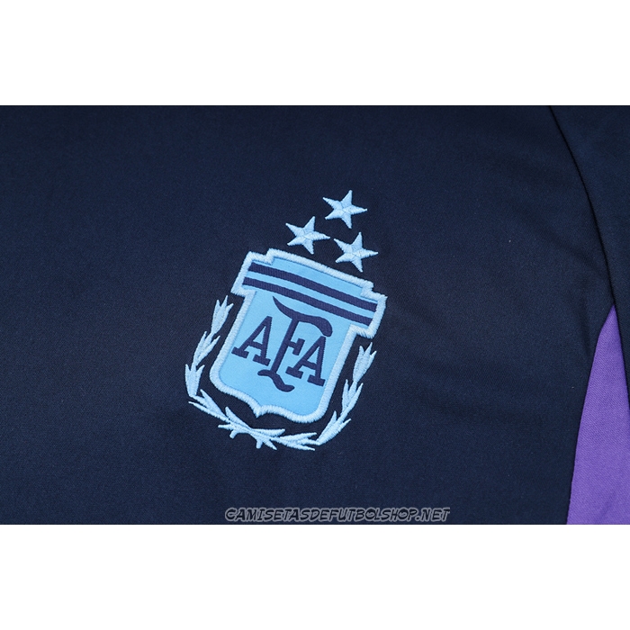 Chandal del Argentina 23-24 Manga Corta Azul - Pantalon Corto